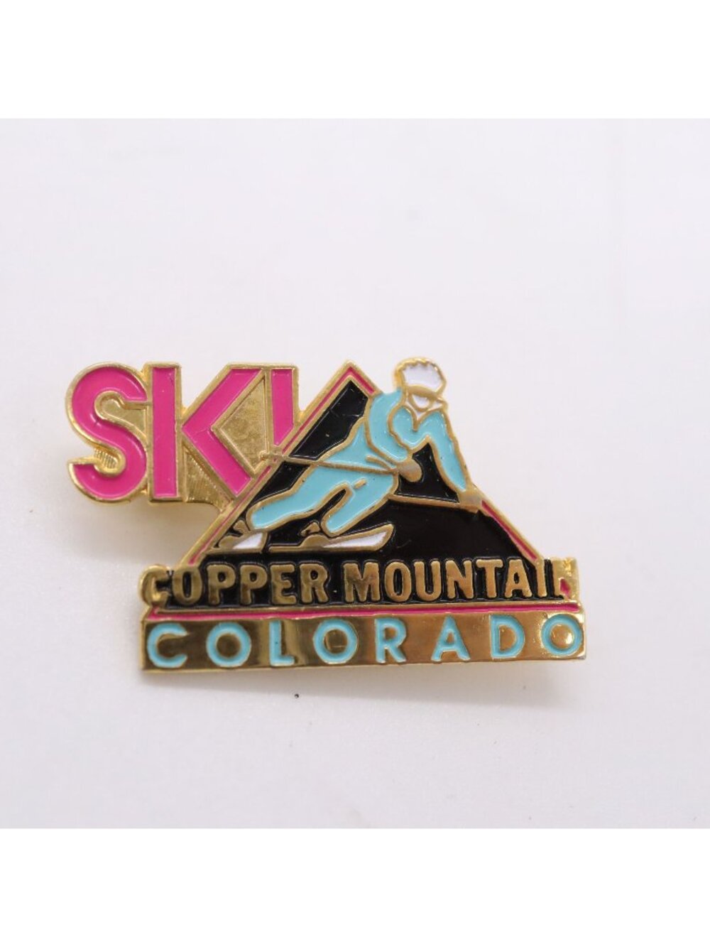 Ski Copper Mountain Colorado Vintage Enamel Pin